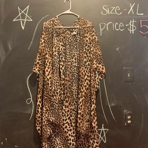Cheetah kimono